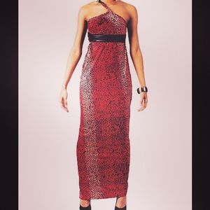 DINAH. African Print Safari Dress. Maxi Dress